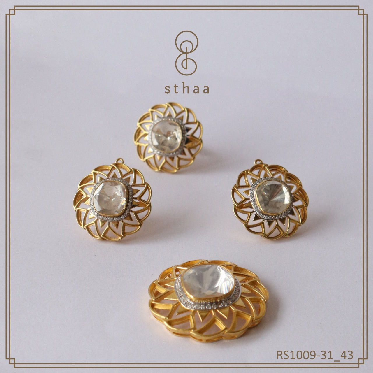 Suryakiran Kundan Bloom Set